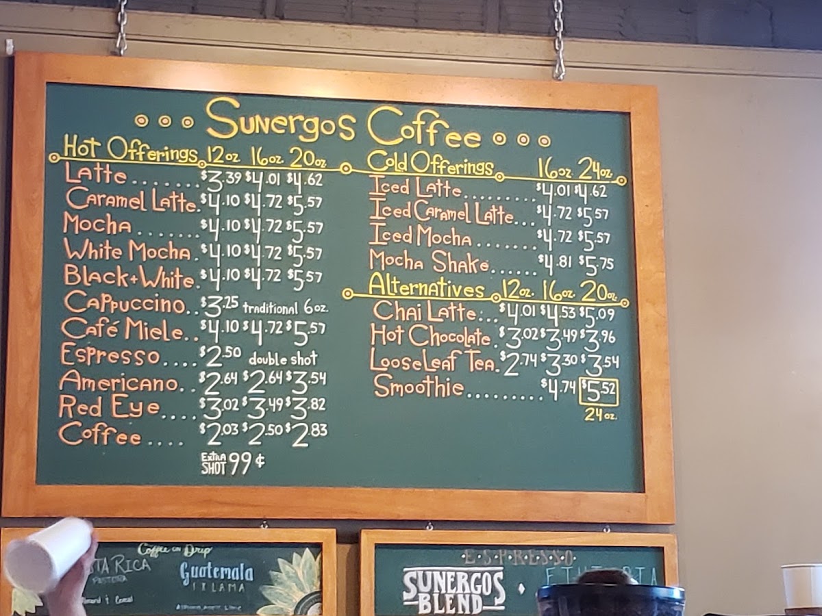 Sunergos Coffee Menu - Image 4